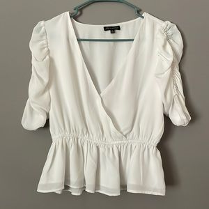 Shinestar wrap blouse medium size